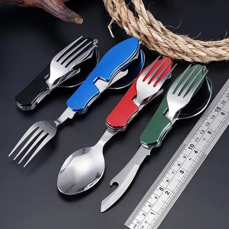 Outdoor Camping Dining Set - Набор столовых приборов из нержавеющей стали